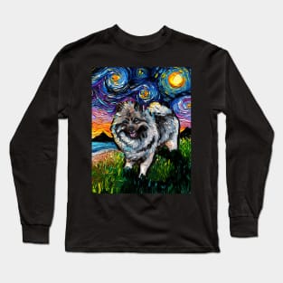 Keeshond Night Long Sleeve T-Shirt